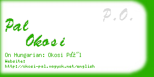 pal okosi business card